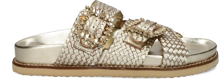 Nelson leren slippers goud - Foto 2