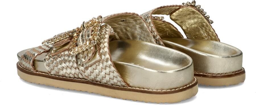 Nelson leren slippers goud - Foto 5