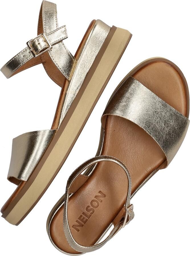 Nelson leren sandalen goud - Foto 5