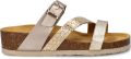 Nelson imitatieleren leren slippers taupe - Bruin