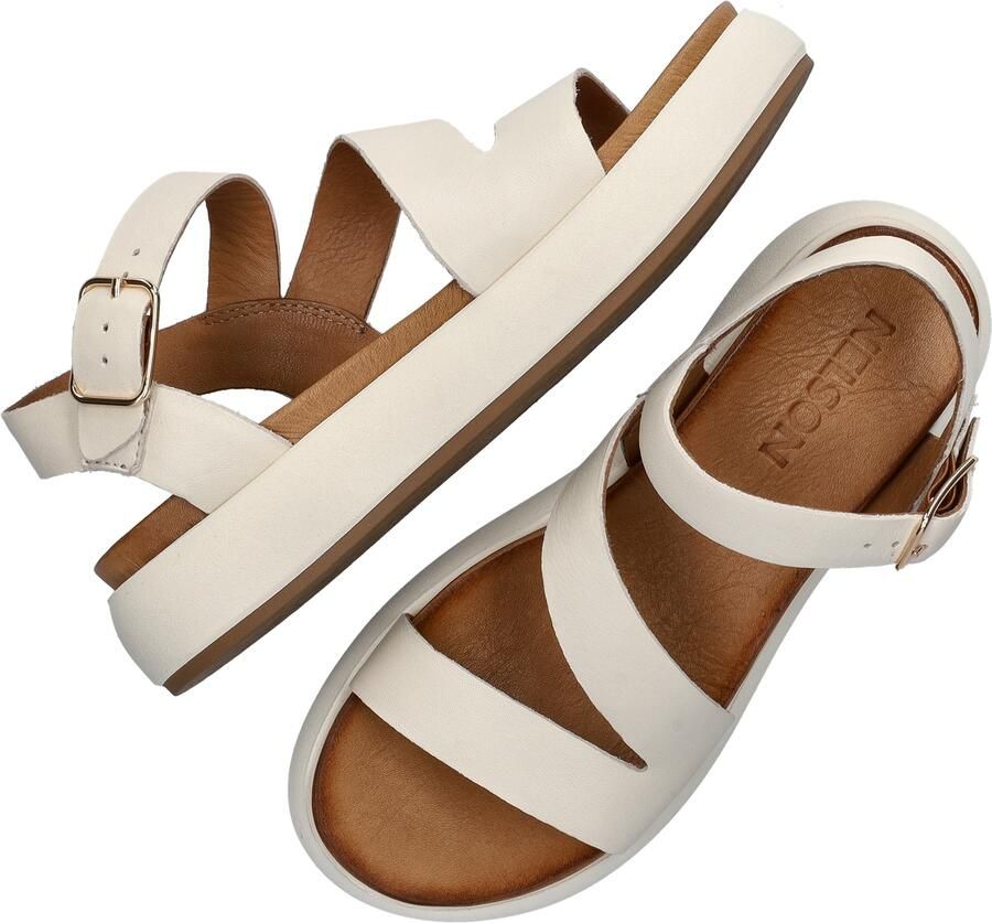 Nelson leren sandalen ecru - Foto 5