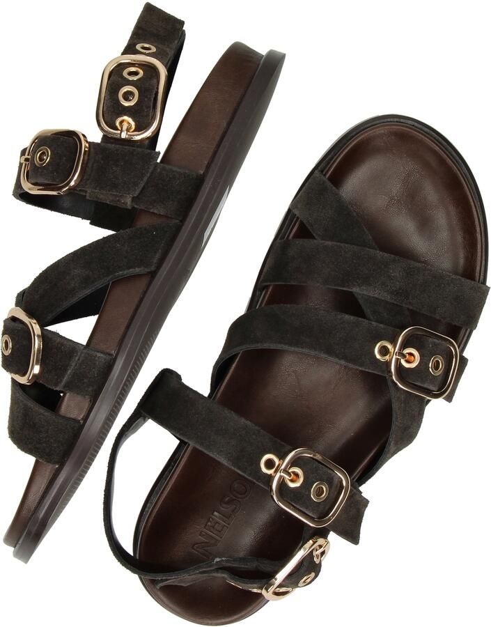 Nelson suède sandalen bruin - Foto 5