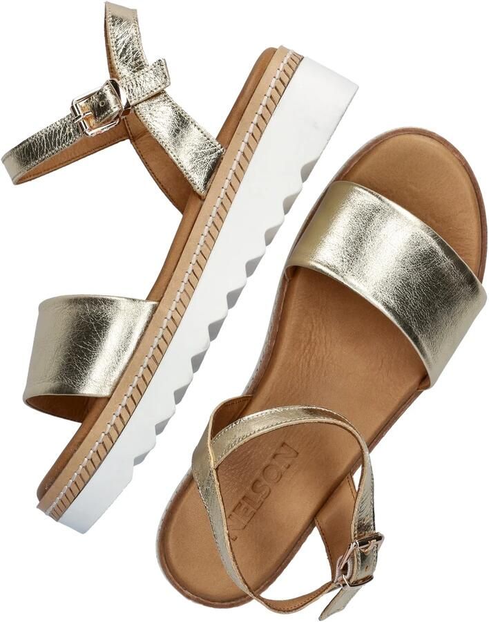 Nelson leren sandalen goud - Foto 4