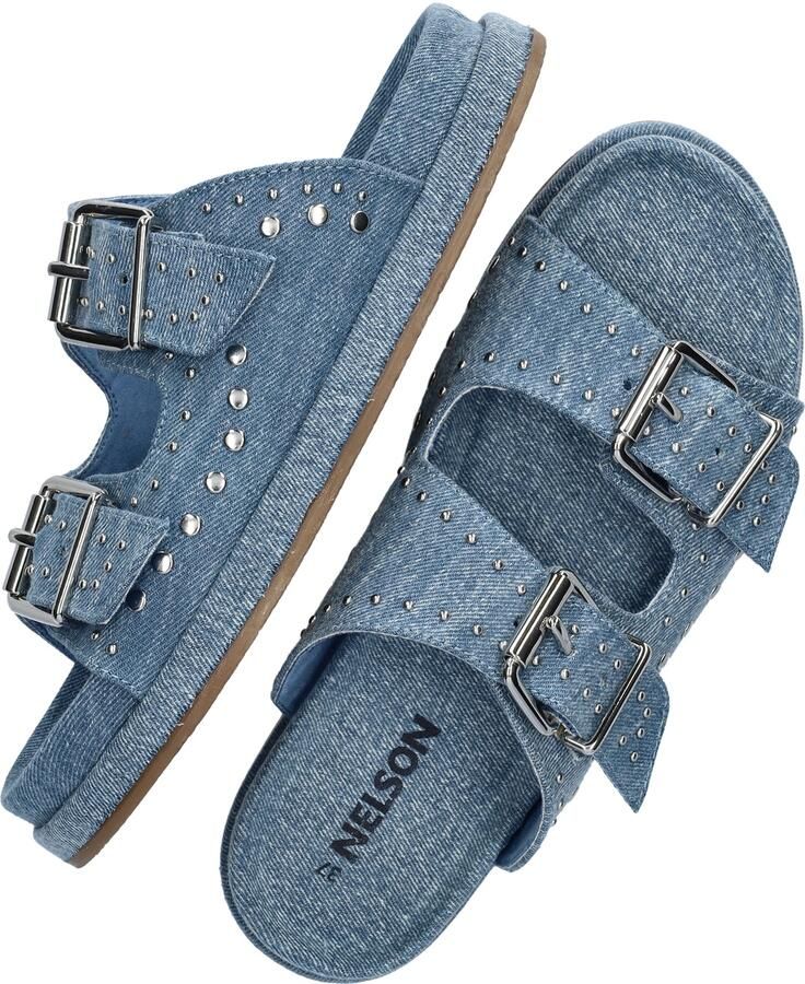 Nelson denim slippers blauw - Foto 3