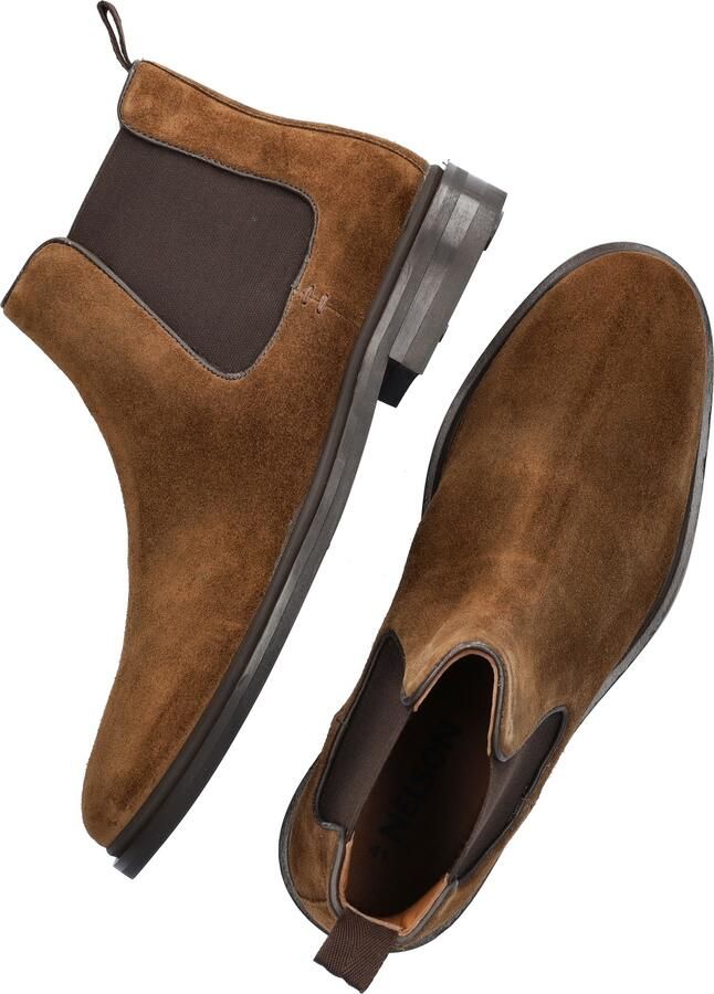 Nelson Sigla suède chelsea boots cognac - Foto 3