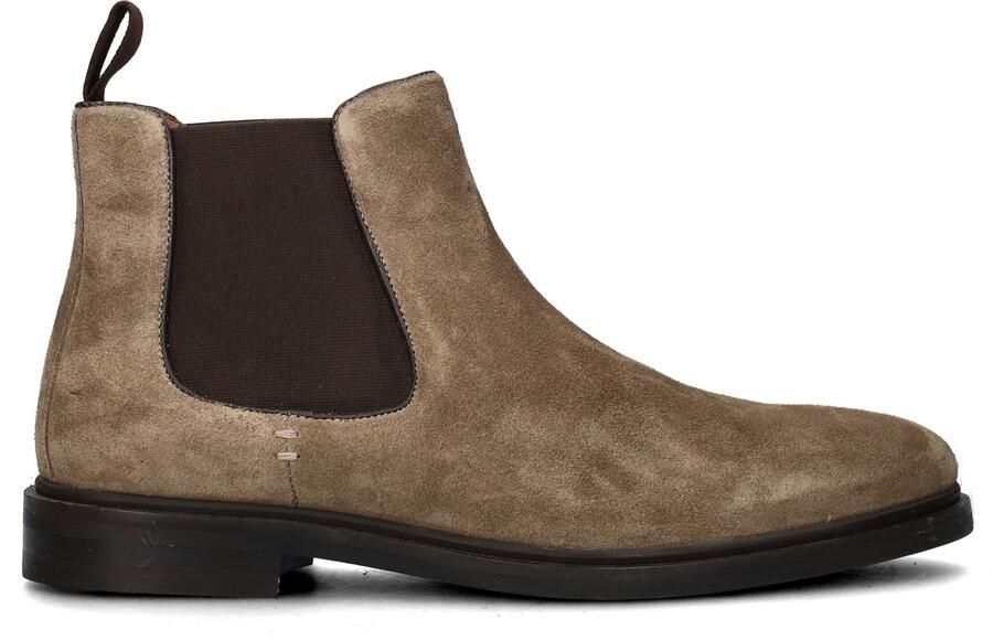 Nelson Sigla suède chelsea boots taupe - Foto 3