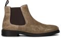 Nelson Sigla suède chelsea boots taupe - Taupe