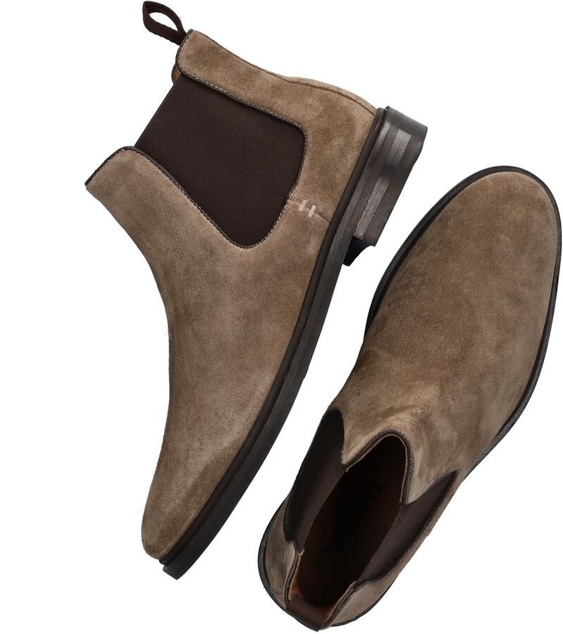 Nelson Sigla suède chelsea boots taupe - Foto 4