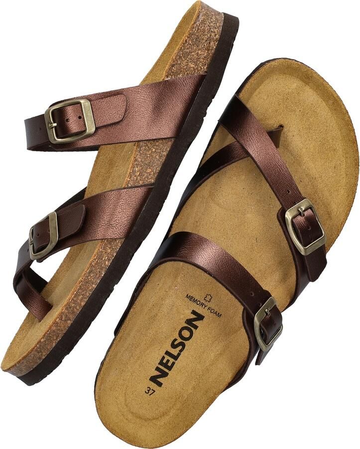 Nelson slippers bruin - Foto 5