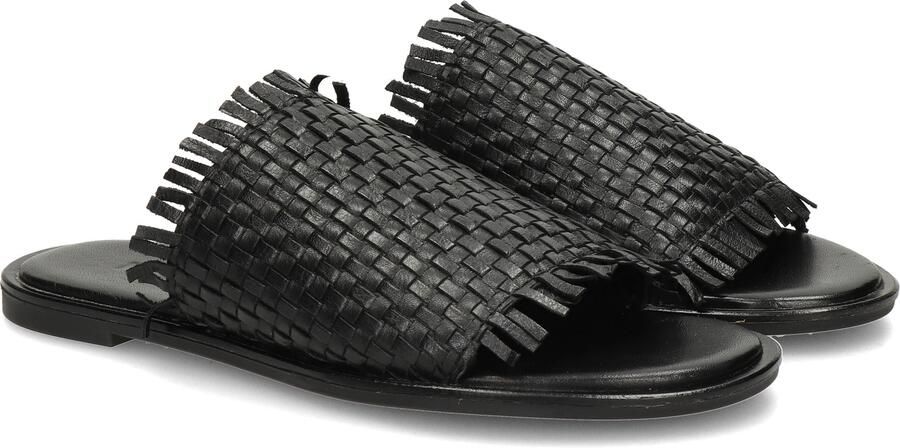 Nelson leren slippers zwart - Foto 5