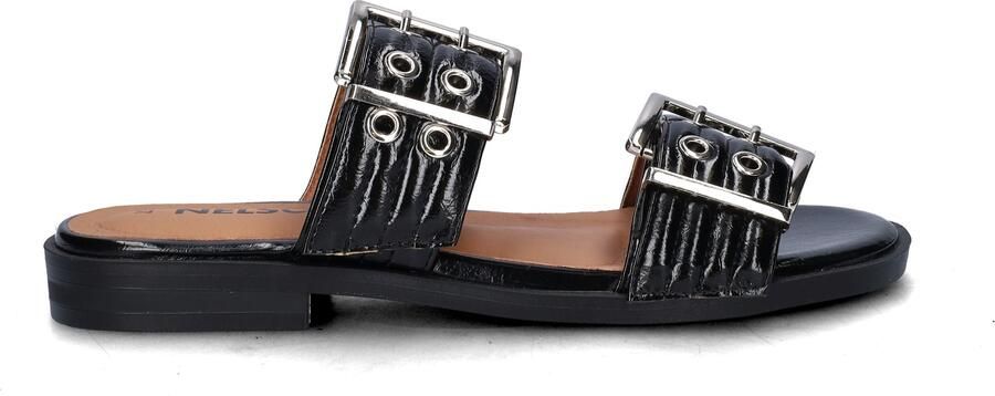 Nelson lakleren slippers zwart - Foto 4