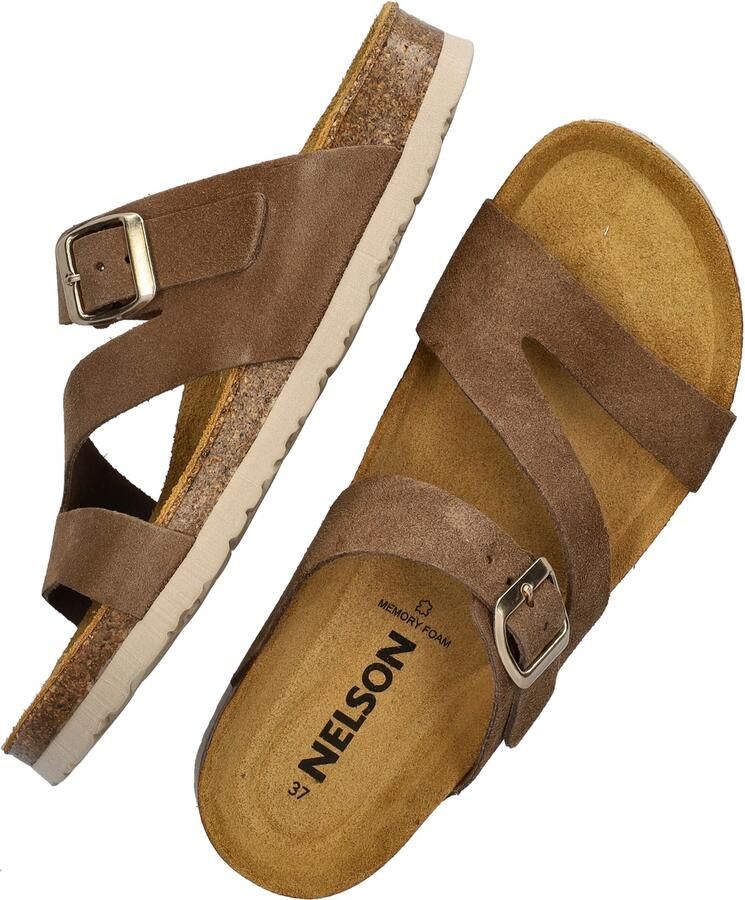 Nelson suède slippers bruin - Foto 5