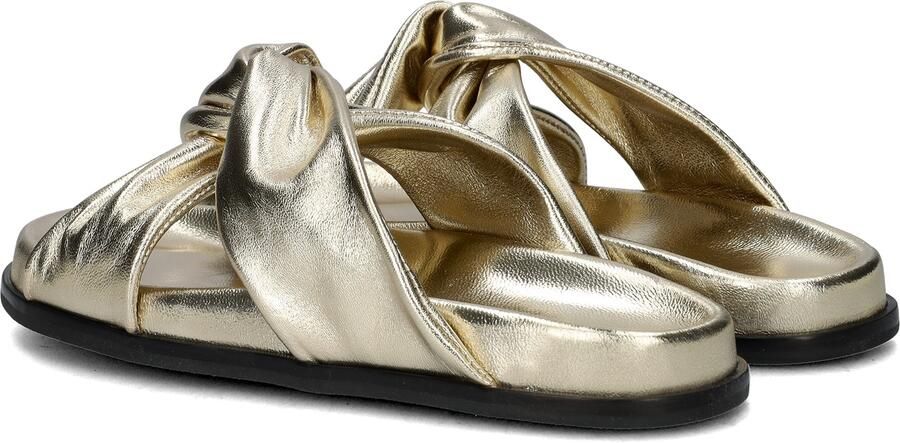 Nelson leren slippers goud - Foto 3