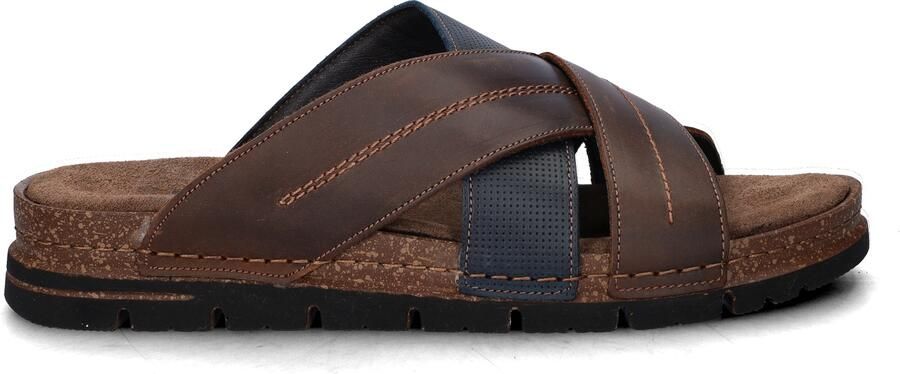Nelson leren slippers bruin - Foto 4