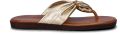 Nelson imitatieleren teenslippers goud - Goud