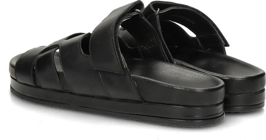 Nelson leren slippers zwart - Foto 3