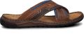 Nelson leren slippers cognac - Cognac