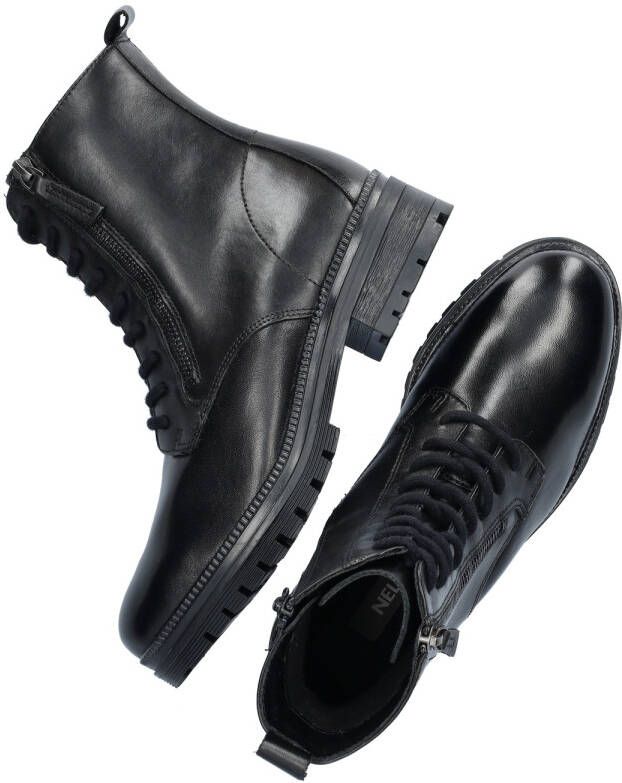 Nelson leren veterboots zwart - Foto 2