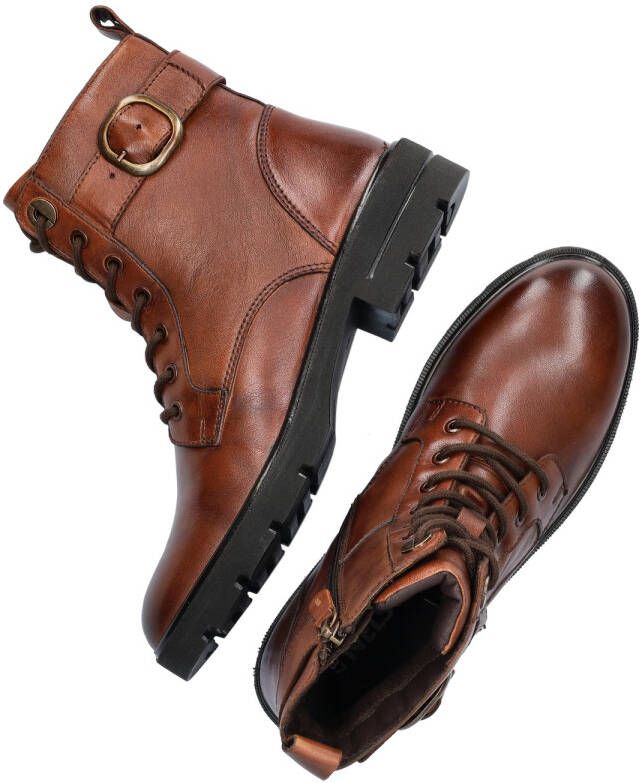 Nelson leren veterboots cognac - Foto 3
