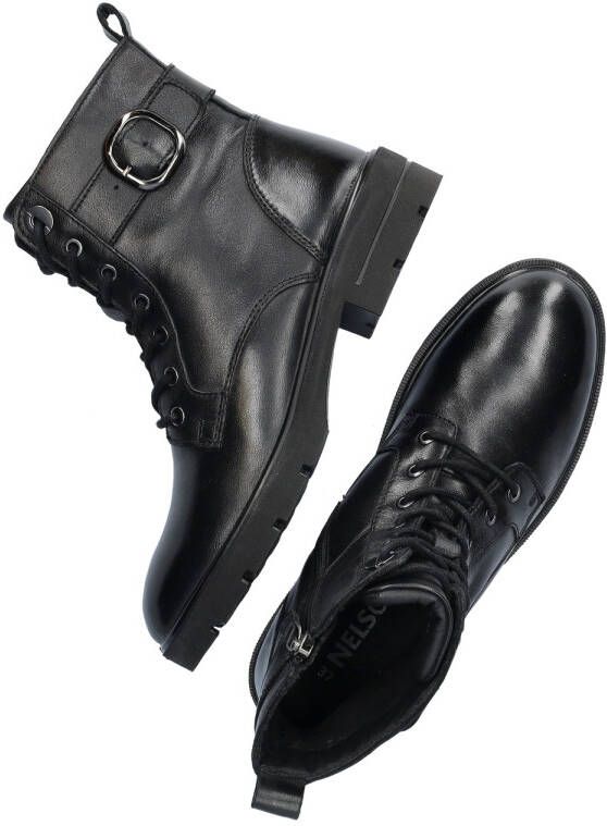 Nelson leren veterboots zwart - Foto 2