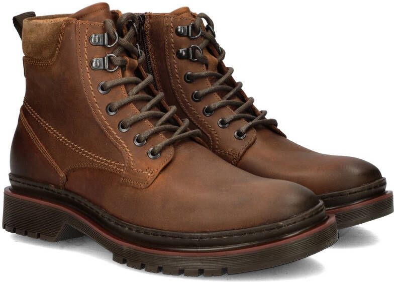 Nelson leren veterboots cognac - Foto 4