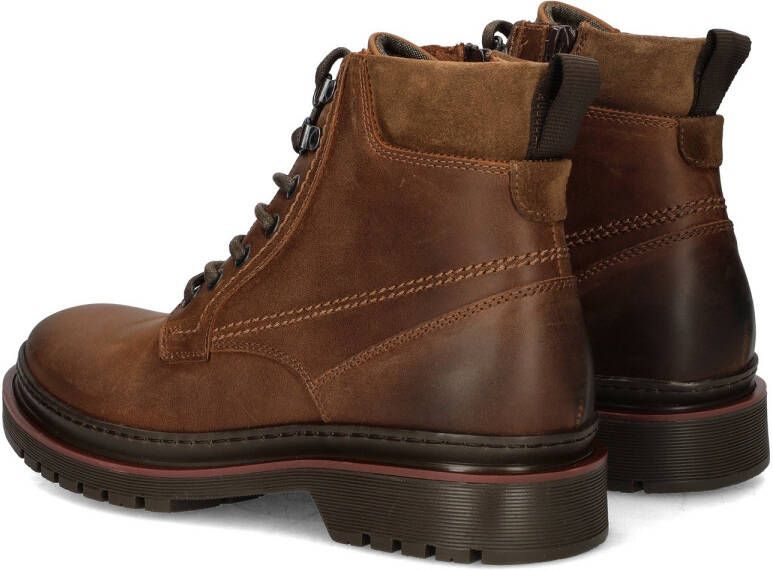 Nelson leren veterboots cognac - Foto 3