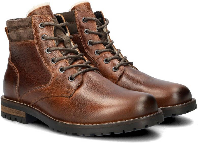 Nelson leren veterboots cognac - Foto 4