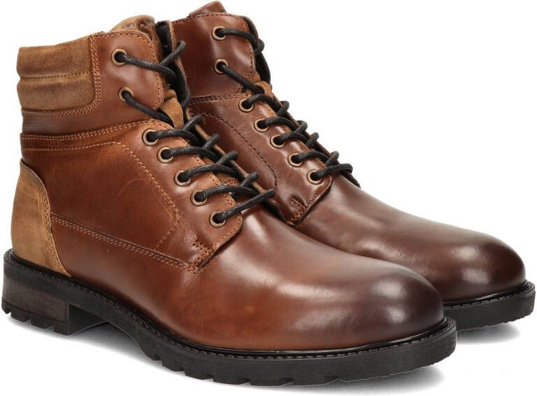 Nelson leren veterboots cognac - Foto 6