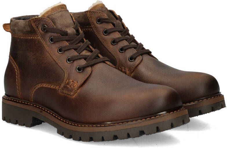 Nelson leren veterboots cognac - Foto 4