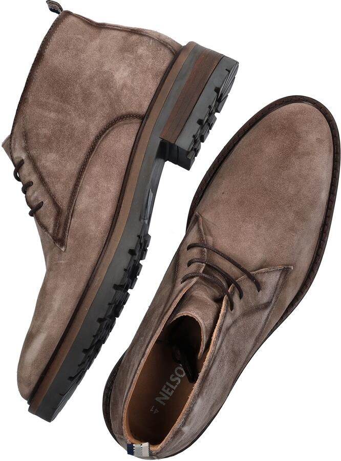Nelson suède veterboots taupe - Foto 5