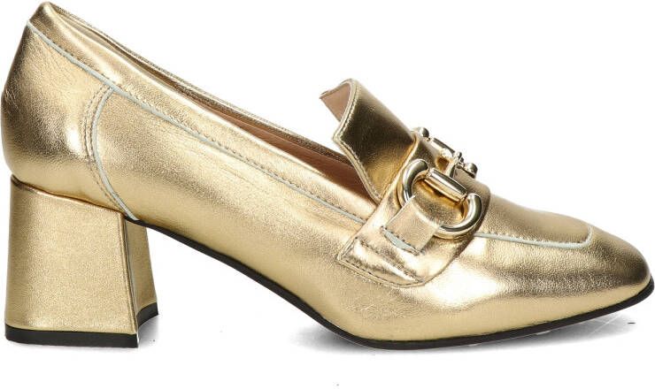 Nelson leren pumps met gesp goud - Foto 3