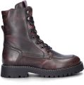 Nelson gevoerde leren veterboots bordeaux - Rood