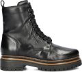 Nelson leren veterboots zwart - Zwart