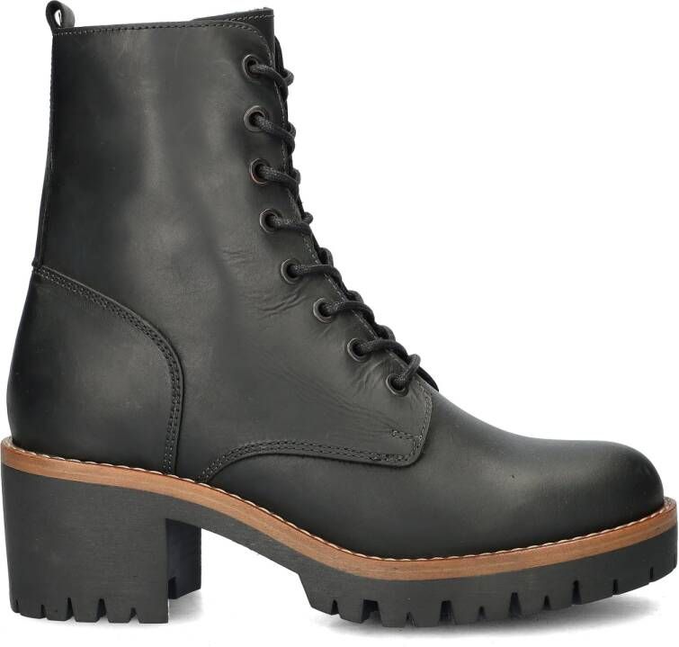 Nelson gevoerde leren veterboots zwart