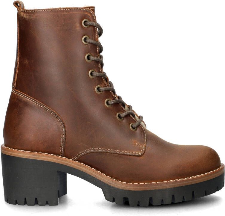 Nelson gevoerde leren veterboots cognac