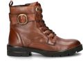 Nelson leren veterboots cognac - Bruin
