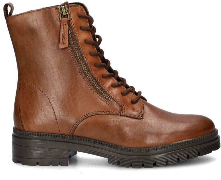 Nelson leren veterboots cognac - Foto 3