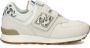 New Balance 574 V1 sneakers dierenprint offwhite blauw Ecru Suede 34.5 - Thumbnail 3