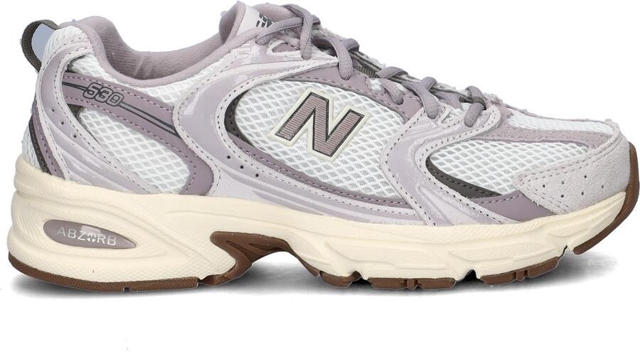 New balance Sneakers laag '530' crème lichtgrijs mauve - Foto 3