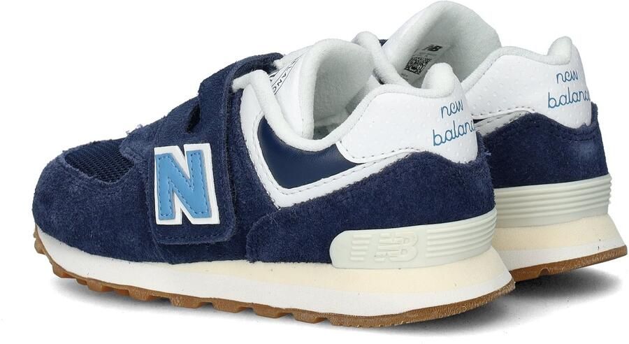 New Balance 574 sneakers donkerblauw wit Jongens Meisjes Suede Logo 34.5 - Foto 3