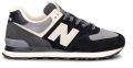 New Balance Lage Sneakers Baskets 574 cuir - Zwart