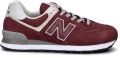 New balance Sneakers laag '574' poederroze robijnrood wit - Rood