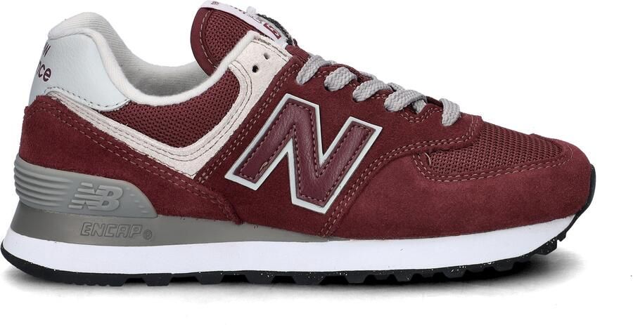 New balance Sneakers laag '574' poederroze robijnrood wit - Foto 12