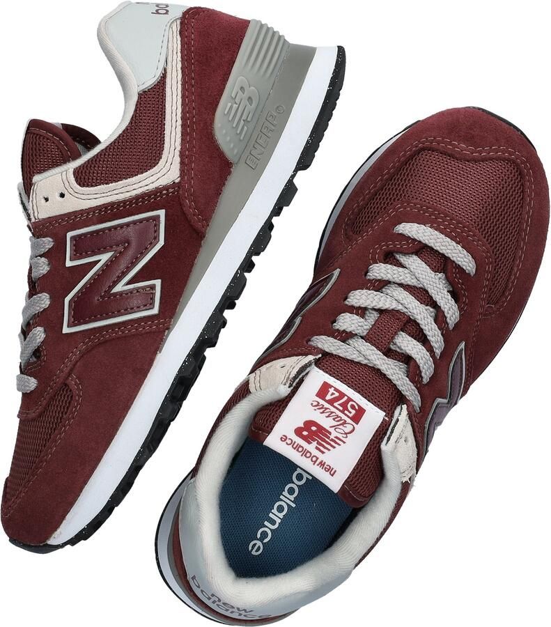 New balance Sneakers laag '574' poederroze robijnrood wit - Foto 7