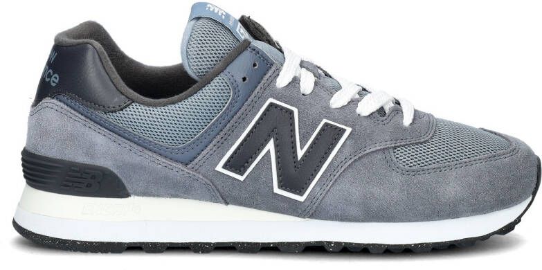 New Balance 574 Heren Grijs Wit Blauw Sneakers Gray Heren - Foto 8