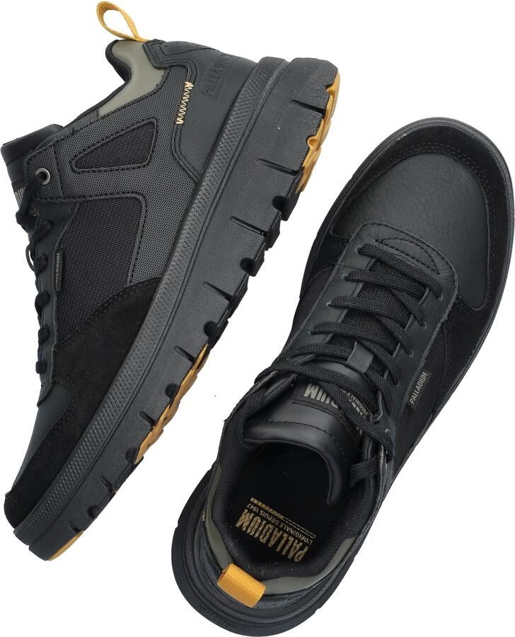 Palladium Pallaflex Low Mix Black Sneakers Zwart Leer Combi Heren Zwart - Foto 3