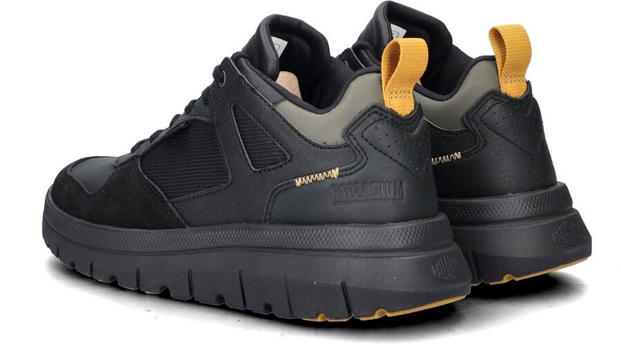 Palladium Pallaflex Low Mix Black Sneakers Zwart Leer Combi Heren Zwart - Foto 5