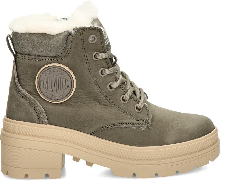 Palladium PALLARISE NBK WL Hoge sneakers Veterboots Dames veterschoenen Dames sneakersHalf-hoge schoenen Groen - Foto 3