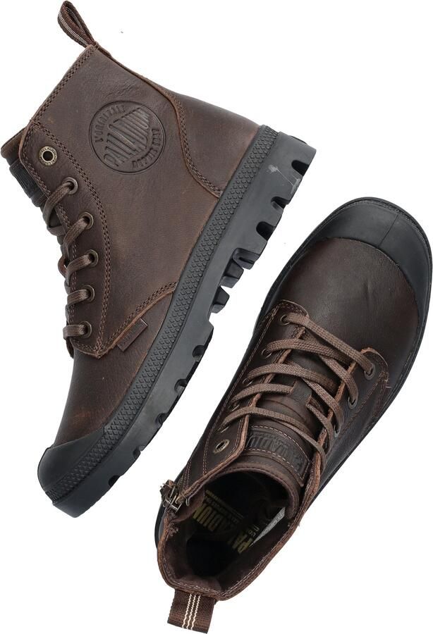 Palladium PAMPA~ZIP~LTH~ESS~~~~~~~~~~~~~ Hoge sneakers Hoge sneakers Veterboots veterschoenen sneakersVrije tijd half-hoogHalf-hoge schoenen veterschoen sneakers Bruin - Foto 6