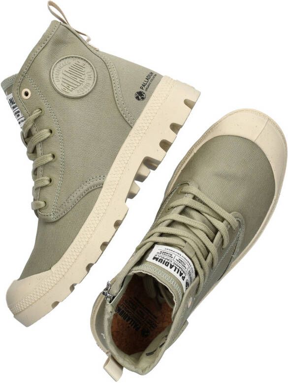 Palladium PAMPA HI ZIP ORGANIC Volwassenen Half-hoge schoenen Groen - Foto 8
